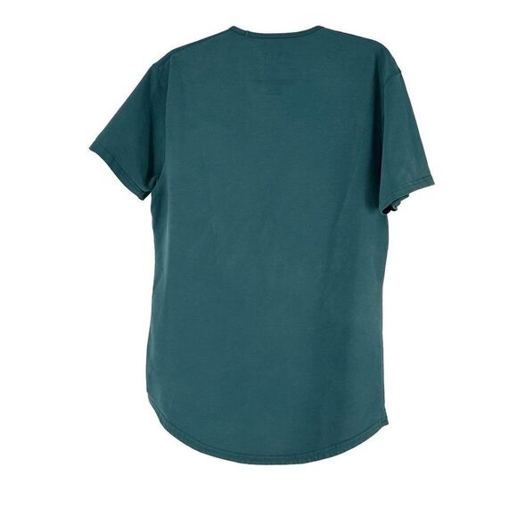 BYLT Drop Cut Lux Shirt Mens Size M Green Bodybuilding T-Shirt Gym Short Sleeve - Picture 3 of 7